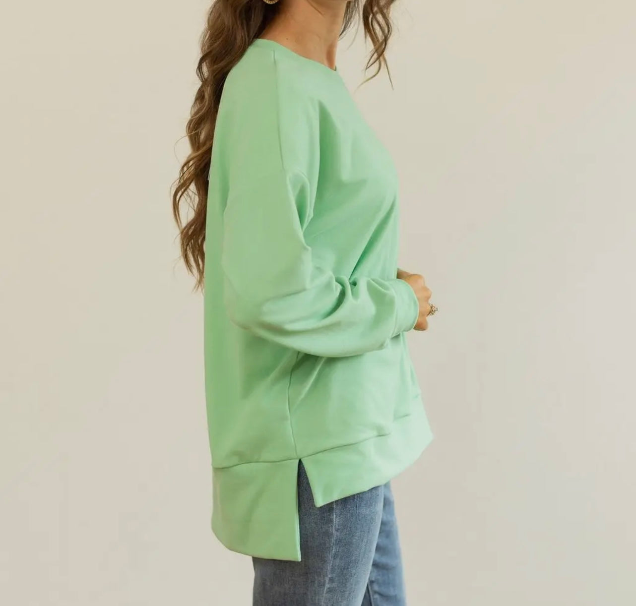 Sea Foam Fleece Pullover