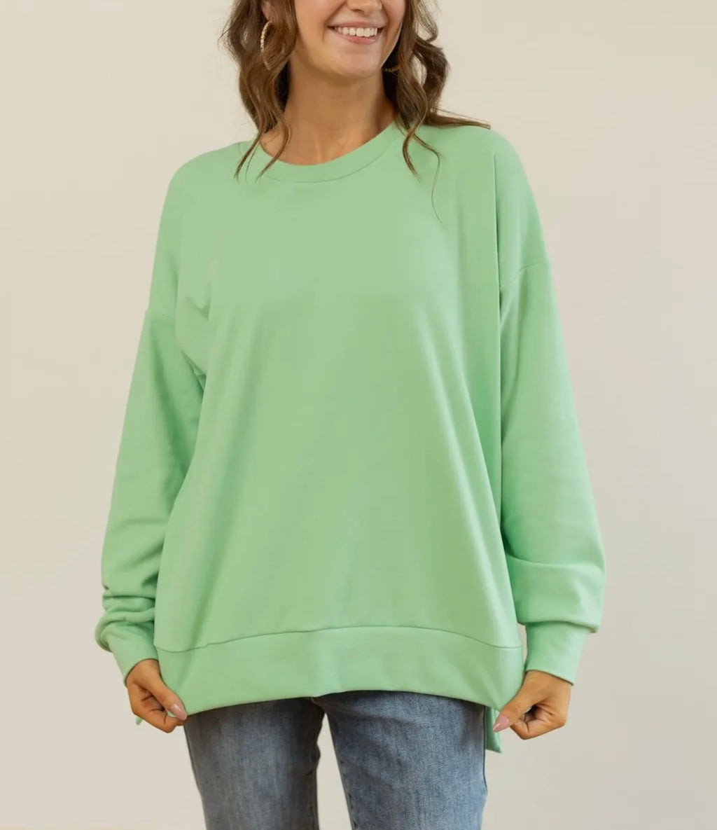 Sea Foam Fleece Pullover