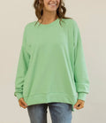 Sea Foam Fleece Pullover