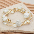Neutral Pearl Bracelet Set
