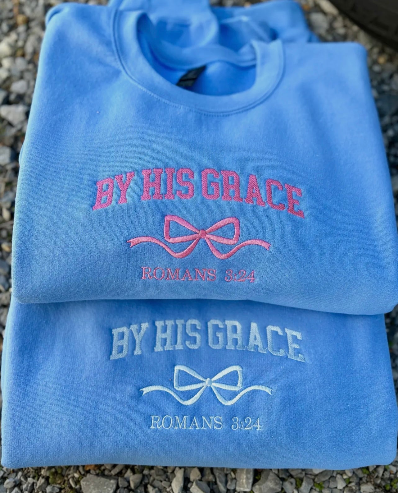 By His Grace Embroidered Pullover