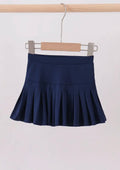 Blue Pleated Skort